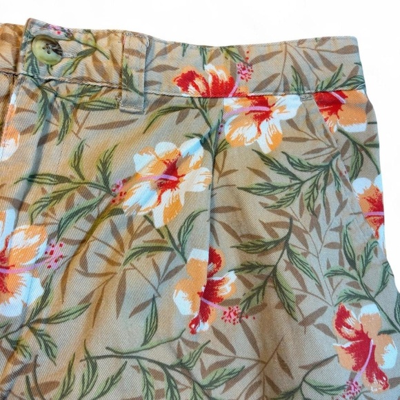 🌺 Vintage 90s White Stag Floral Bermuda Shorts – Vintage Size 14 - Picture 3 of 8